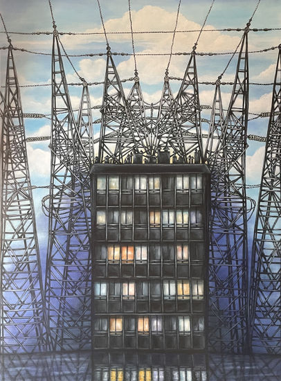 LOS PALACIOS Óleo Lienzo Paisaje