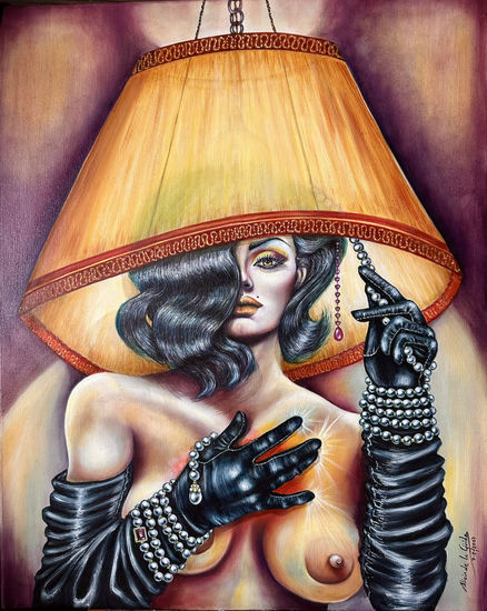 MUJER CON LUZ PROPIA Oil Canvas Nude Paintings