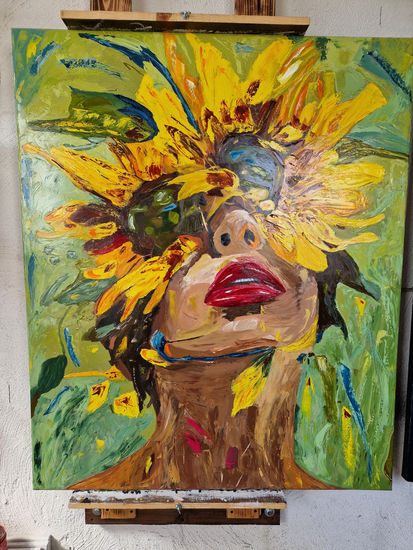 Un Amor Enmarañado Óleo Lienzo Retrato