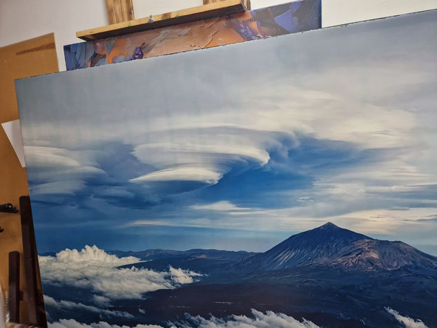 Vigía entre Nubes Oil Canvas Landscaping