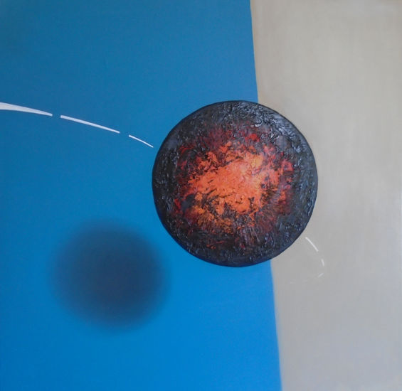 Caos en Trayectoria Oil Canvas Figure Painting