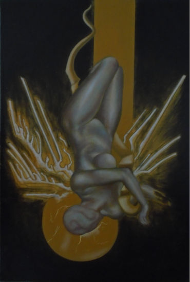 Desdivinización I Oil Canvas Figure Painting