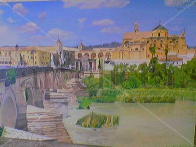 tres culturas Oil Canvas Landscaping