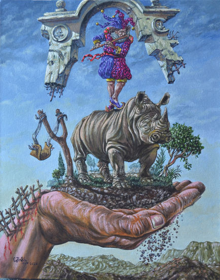 El ritmo de la vida Acrylic Canvas Landscaping