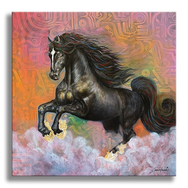 Paris Horse - Original Paintng on Canvas