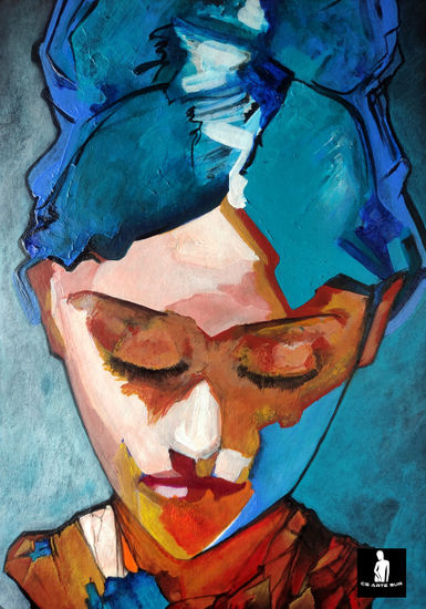 Serenidad Acrylic Others Figure Painting