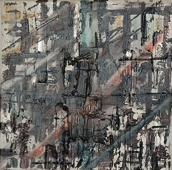 Urban mutation Acrylic Canvas Landscaping