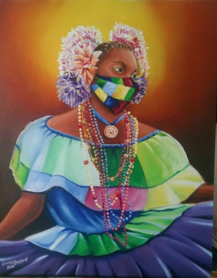 Trabajo de cuarentena Oil Canvas Figure Painting