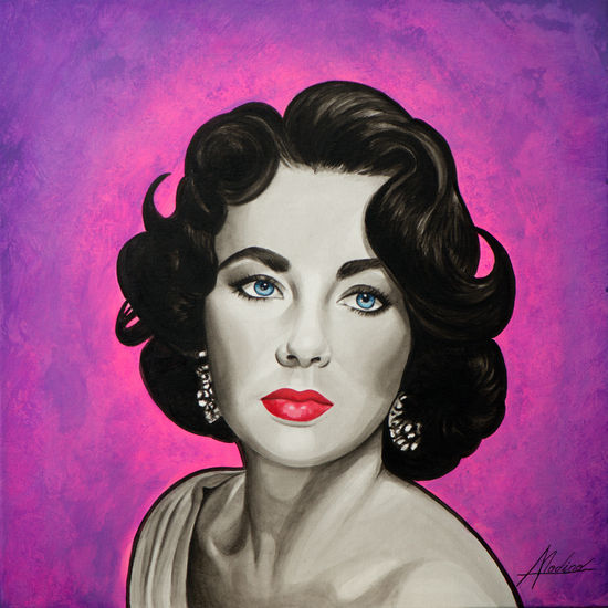 Elizabeth Acrílico Lienzo Retrato