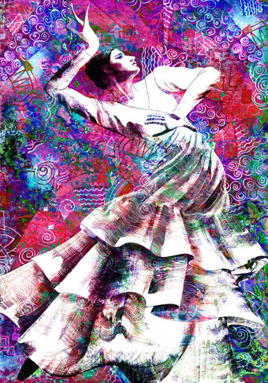 Jubilation visualized in movement and color Lienzo Figura