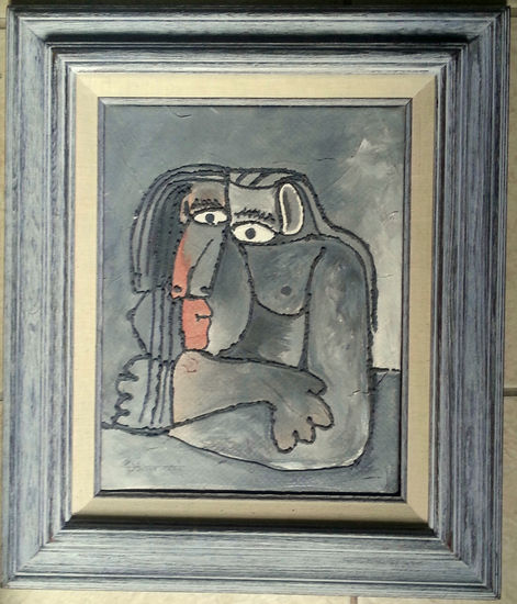 despues de picasso SCHOELMANN Oil Canvas Figure Painting