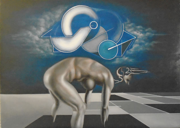 Disolverse en lo Impreciso Óleo Lienzo Desnudos