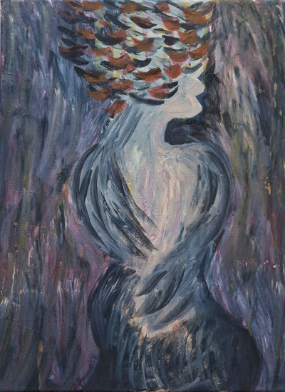 Thoughts Acrylic Canvas Figure Painting