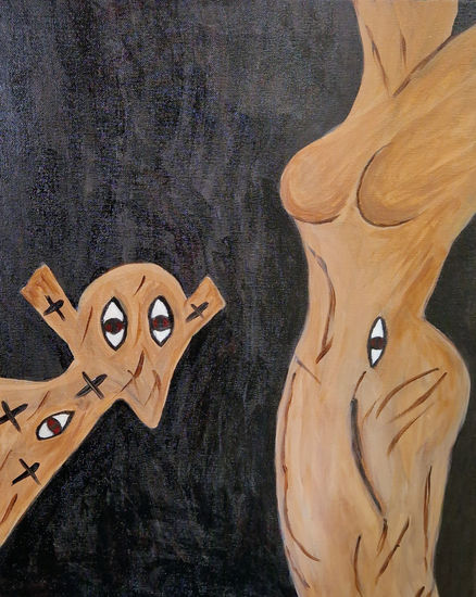 Sinners Acrílico Lienzo Desnudos