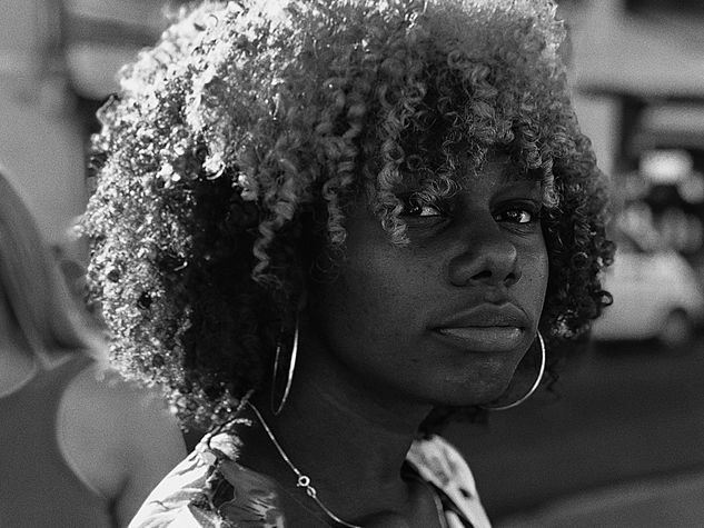 Morena Retrato Blanco y Negro (Digital)