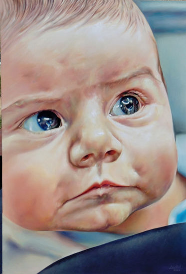 Mirada que pregunta Óleo Lienzo Retrato