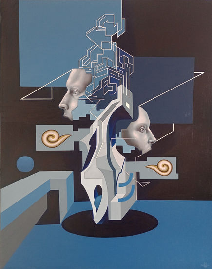 Ergo Sum XII Oil Canvas Figure Painting