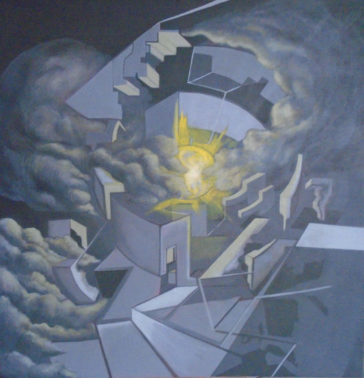 El incognoscible Acrylic Canvas Figure Painting