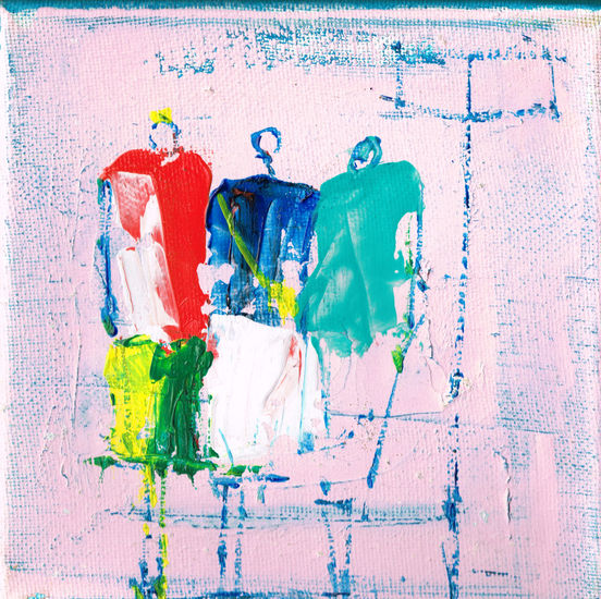 Roma Acrylic Textile Figure Painting