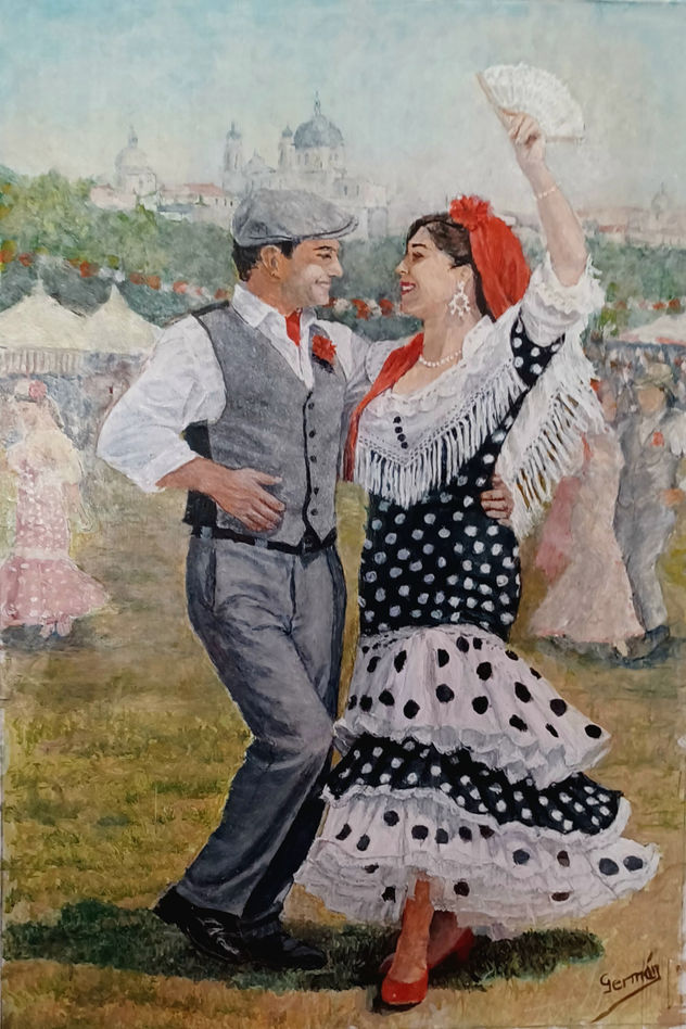 bailando chotis en la pradera