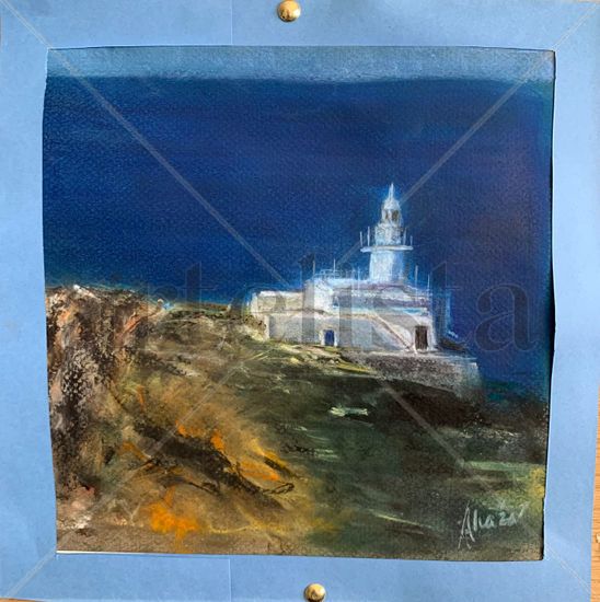 Faro Sa Conillera Pastel Card Landscaping