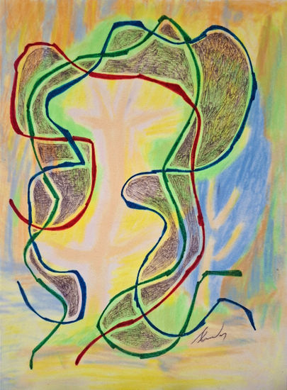 Paseo en el bosque Mixed Media