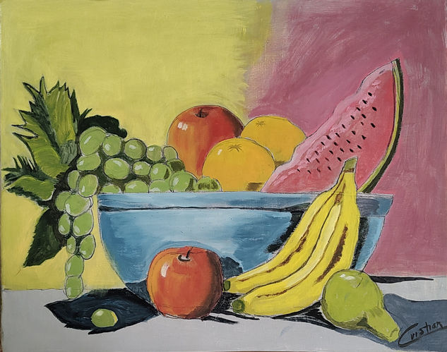 Bodegón de frutas Óleo Lienzo Bodegones