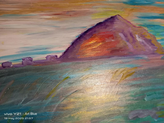 La Tejita Acrylic Canvas Marine Painting