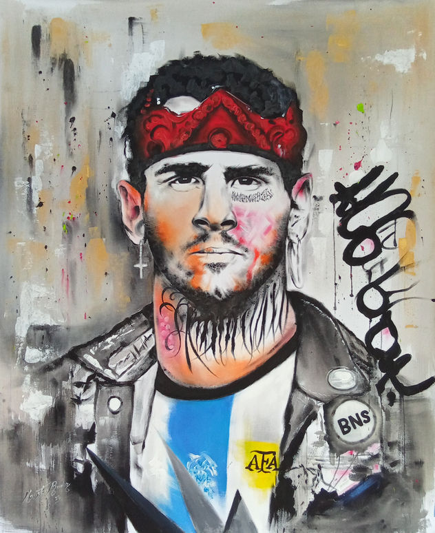 Obra de arte Leonel Messi