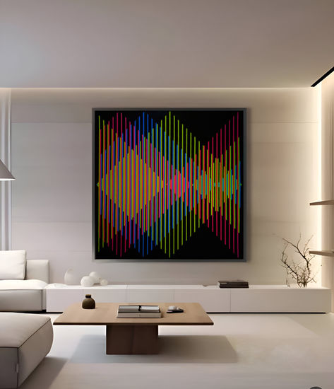 Obra de arte Cinético Óleo Lienzo Otros