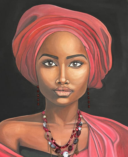 Mujer Majestuosa Oil Canvas Portrait