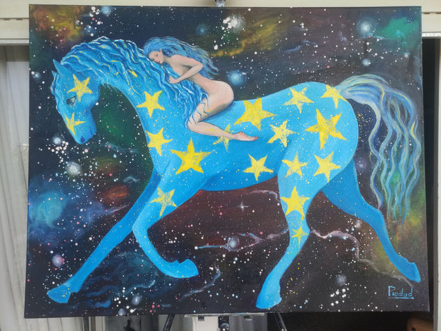 Con Estrella Óleo Lienzo Animales