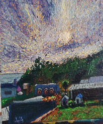 Atardecer en un puerto