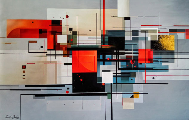 Hemisferios Óleo Lienzo Figura