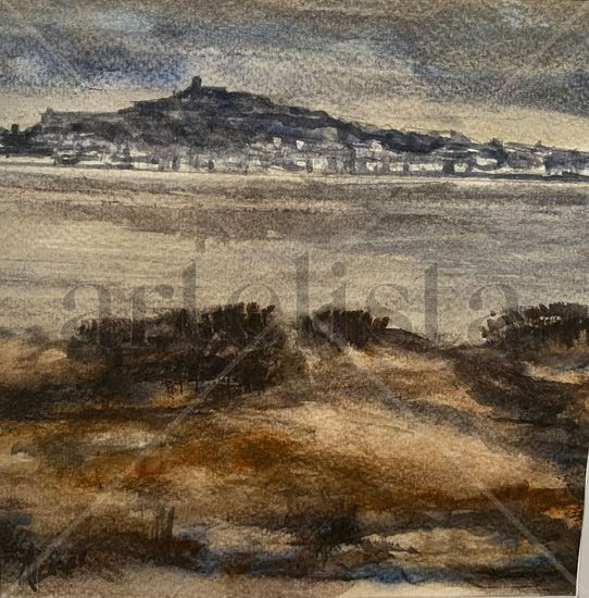 Vista de Ibiza Watercolour Card Landscaping