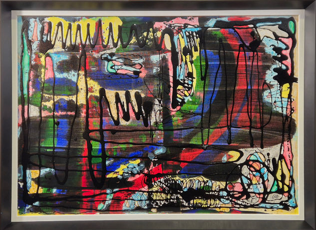 Campos de batalla cromáticos Acrylic Canvas Others