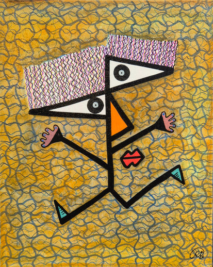 El bailarín geométrico Acrílico Tabla Otros