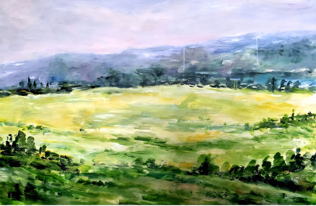 La Plana de l'Empordà Acrylic Paper Landscaping