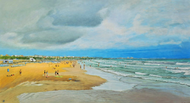 NUBES DE LEVANTE Óleo Tabla Marina