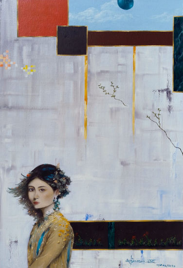 La Verdad Inexplicable Oil Canvas Figure Painting