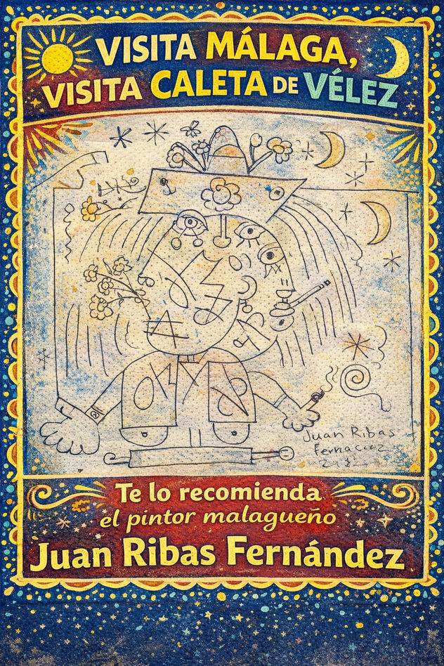 Cartel publicitario de malaga