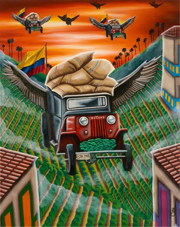 Magia de la cosecha de Café