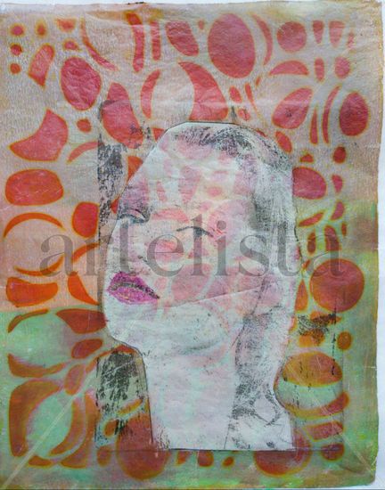 La huella tras de sí Monoprint