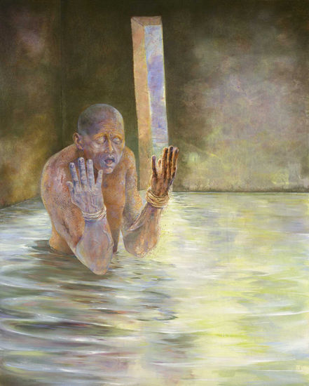 "Paranoia 2002" Oil Canvas Figure Painting