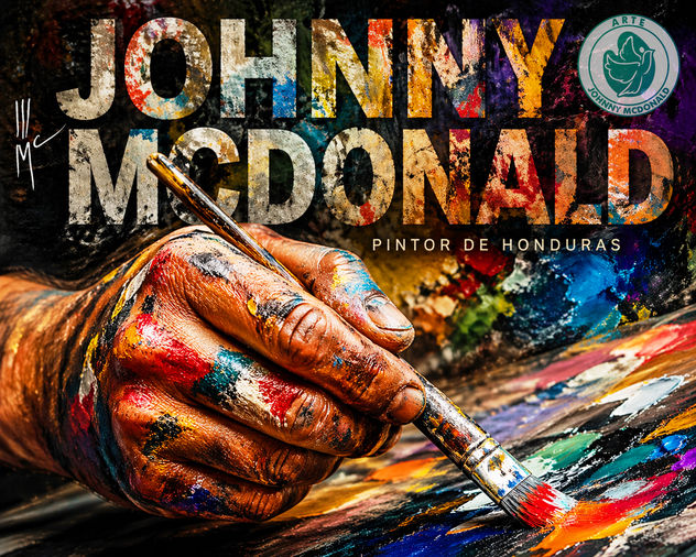 Johnny Mcdonald, pintor hondureño: arte comunitario, muralismo y escultura que transforma culturas