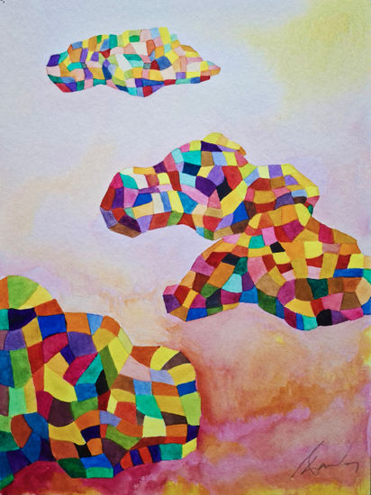 Nubes III Acuarela Papel Otros