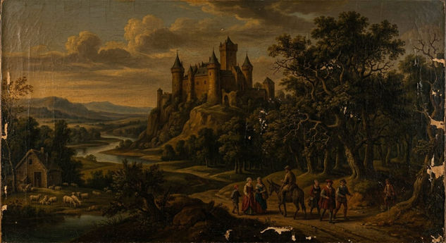 Hans-Dieter Falkenberg - Sin titulo Oil Canvas Landscaping