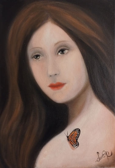 Mariposa Oil Canvas Figure Painting