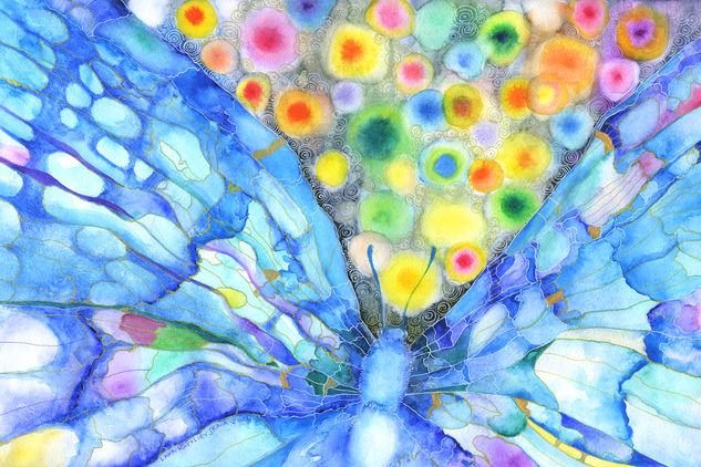 Butterfly wings Acuarela Papel Otros