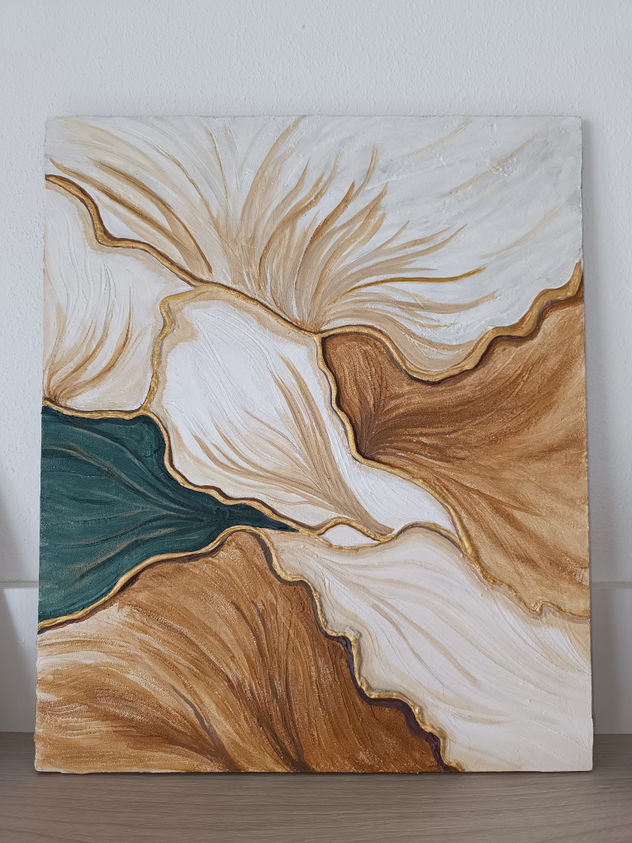 Cuadro con textura y relieve "Vetas de la Naturaleza"
